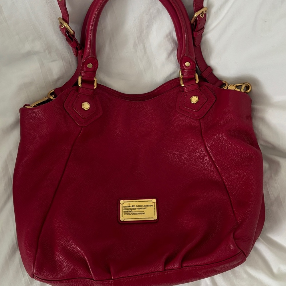 Marc by Marc Jacobs Standard Supply Workwear Red Leather Satchel
